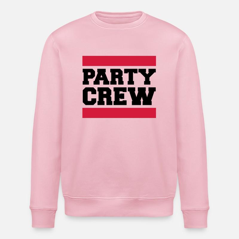 Party Crew Design - Stanley/Stella Unisex Bio-Sweatshirt ROLLER - Hellrosa