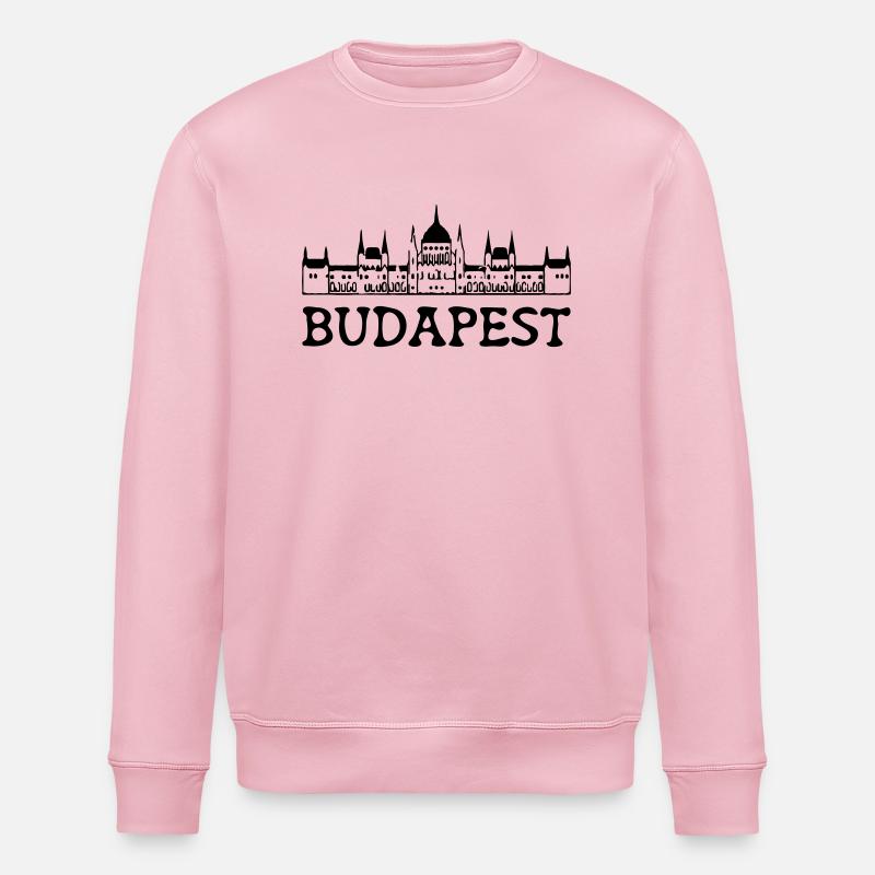 budapest - Stanley/Stella ROLLER Unisex Organic Sweatshirt - cotton pink