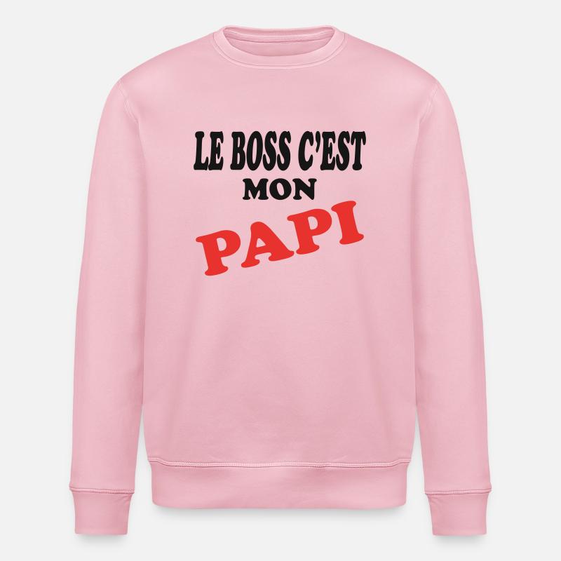 Papi - Sweat bio ROLLER Stanley/Stella Unisexe - rose pâle