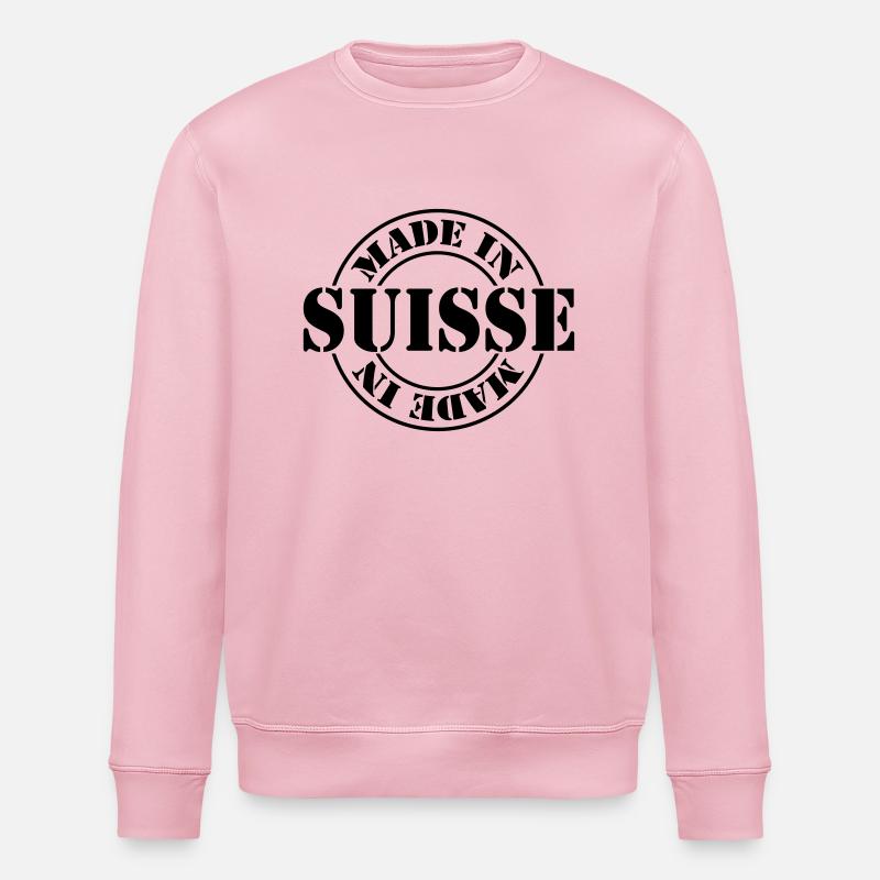 made in suisse m1k2 - Sweat bio ROLLER Stanley/Stella Unisexe - rose pâle