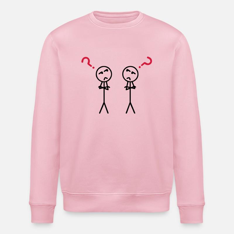 Questionmarks - Stanley/Stella Unisex Bio-Sweatshirt ROLLER - Hellrosa