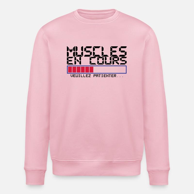 muscles en cours citation - Sweat bio ROLLER Stanley/Stella Unisexe - rose pâle