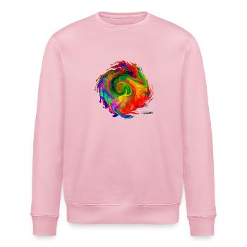 "Tornado2.4" by Acryl Galerie & Design - Stanley/Stella ROLLER Unisex Organic Sweatshirt - cotton pink - Front - Nik (191cm)