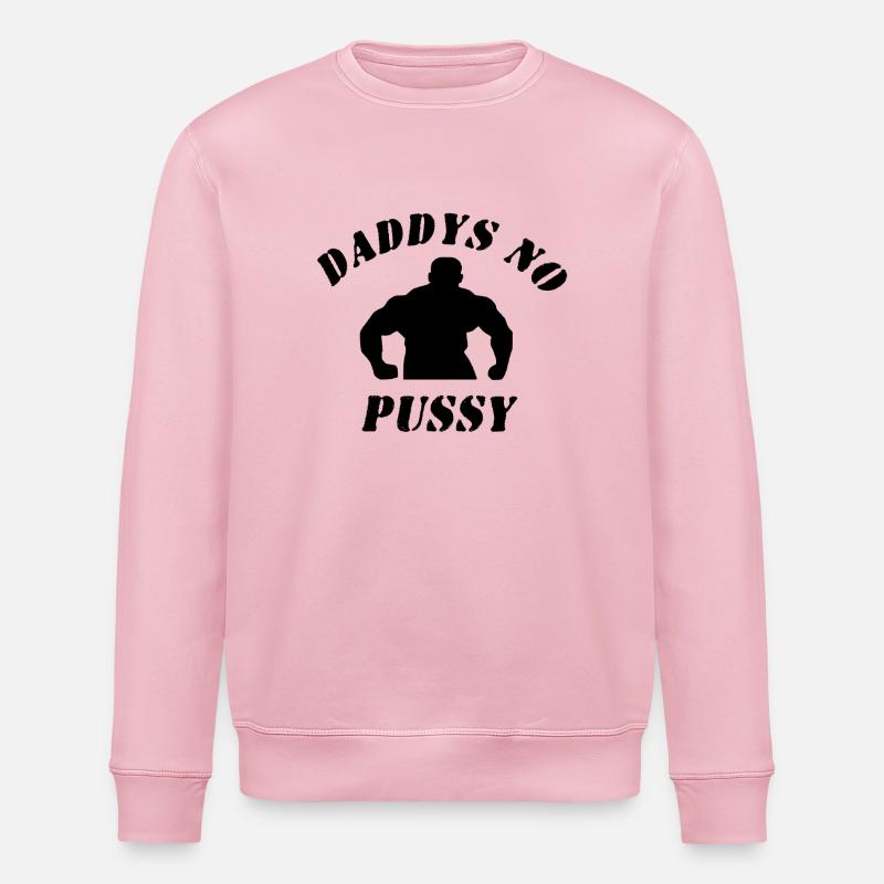 Daddys keine Muschi - Stanley/Stella Unisex Bio-Sweatshirt ROLLER - Hellrosa