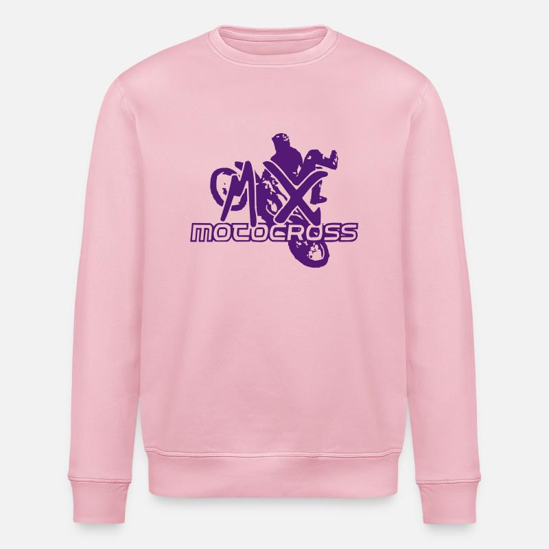 motocross freestyle - Sweat bio ROLLER Stanley/Stella Unisexe - rose pâle