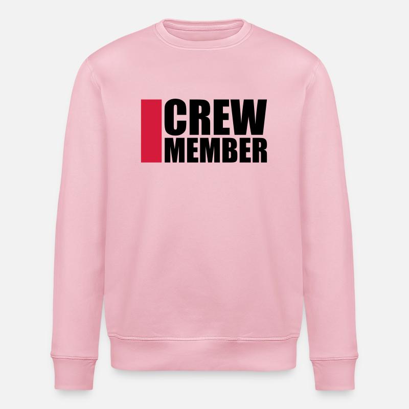 Cool Crew Member Logo-Design - Sweat bio ROLLER Stanley/Stella Unisexe - rose pâle