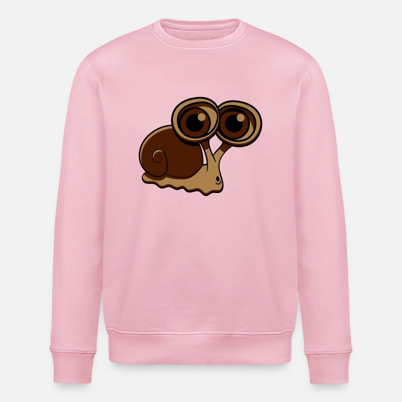 Escargot drôle gros - Sweat bio ROLLER Stanley/Stella Unisexe - rose pâle