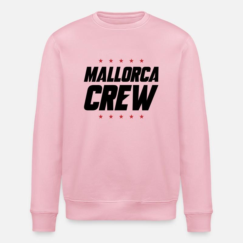 Équipage à Majorque - Sweat bio ROLLER Stanley/Stella Unisexe - rose pâle