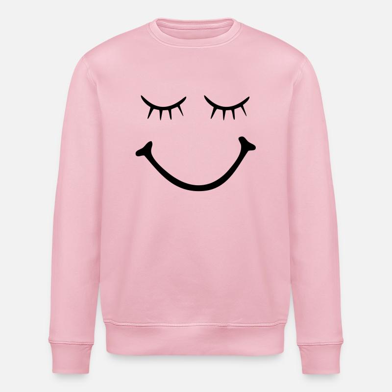 smiley - smile - Sweat bio ROLLER Stanley/Stella Unisexe - rose pâle