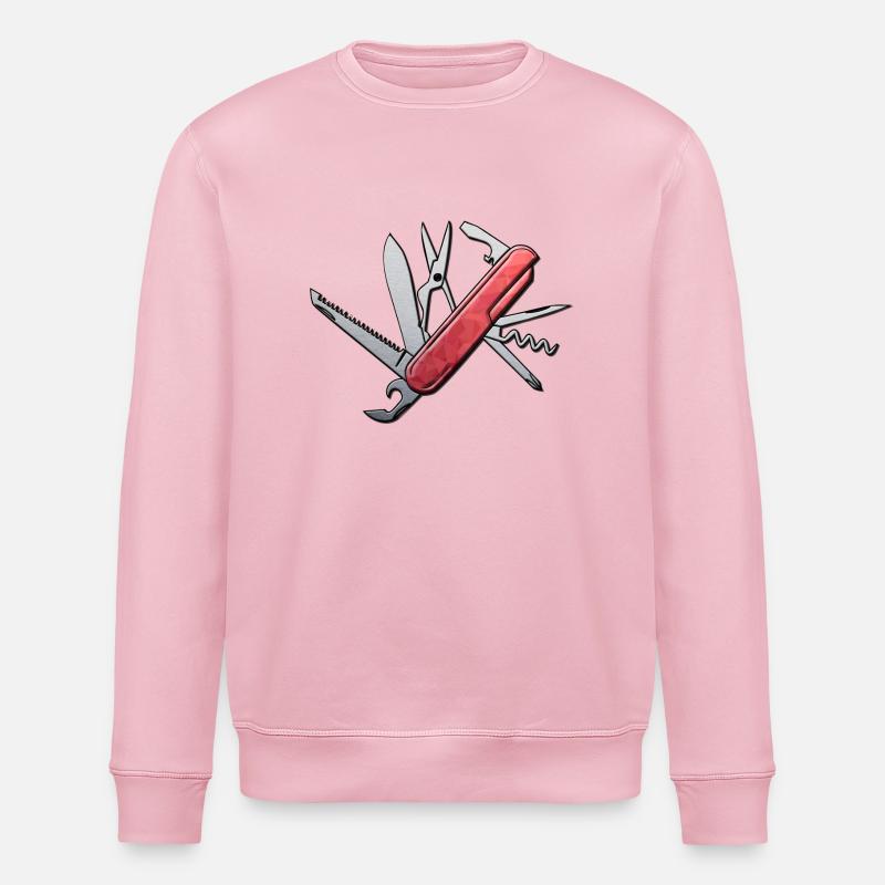 Das Taschenmesser Design - Stanley/Stella Unisex Bio-Sweatshirt ROLLER - Hellrosa
