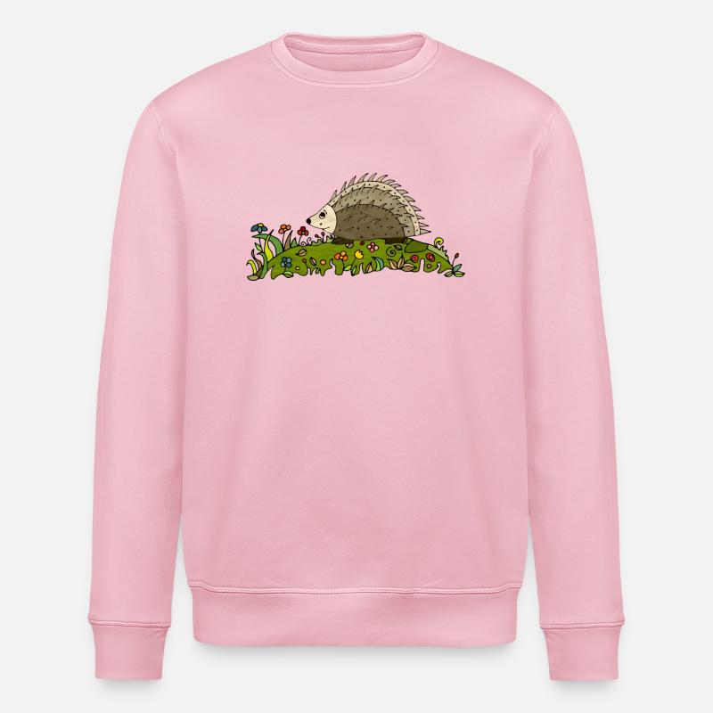 Hérisson - Sweat bio ROLLER Stanley/Stella Unisexe - rose pâle