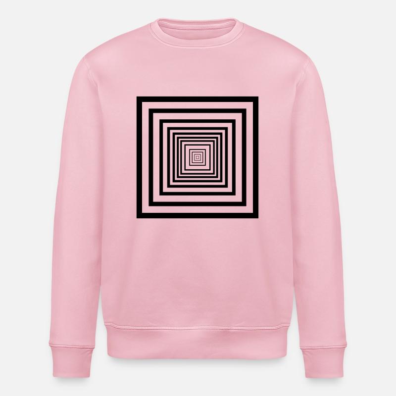 rectangles - Stanley/Stella ROLLER Unisex Organic Sweatshirt - cotton pink