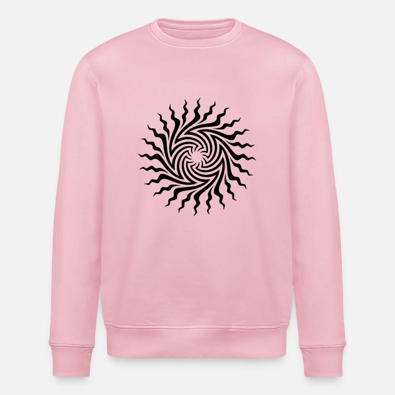 psychedelic_sun_201007 - Stanley/Stella Unisex Bio-Sweatshirt ROLLER - Hellrosa