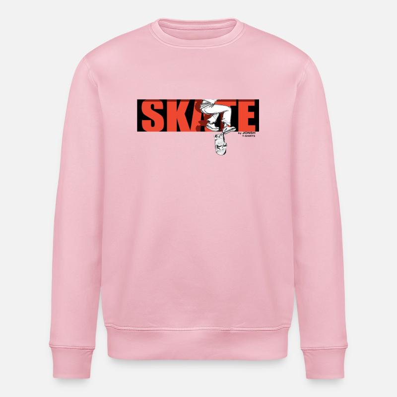 skate_by_jonsh - Stanley/Stella Unisex Bio-Sweatshirt ROLLER - Hellrosa