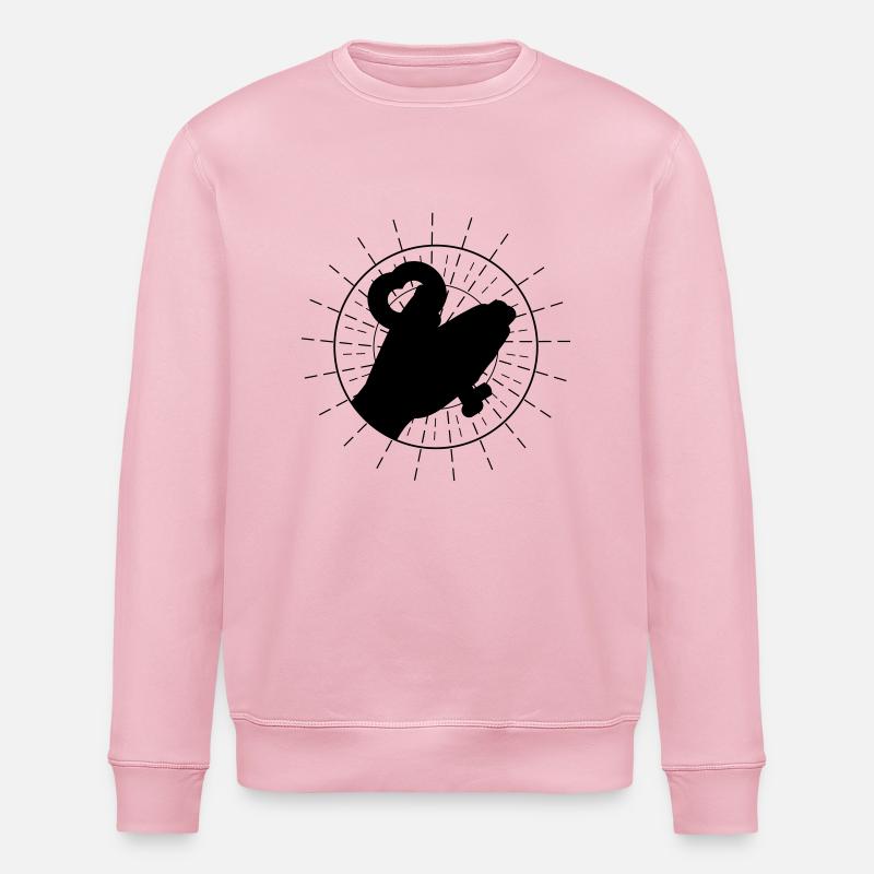 key to your heart - Stanley/Stella ROLLER Unisex Organic Sweatshirt - cotton pink