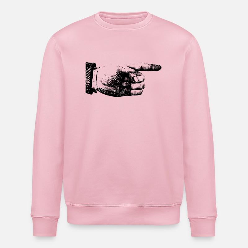 Finger zeigen - Stanley/Stella Unisex Bio-Sweatshirt ROLLER - Hellrosa