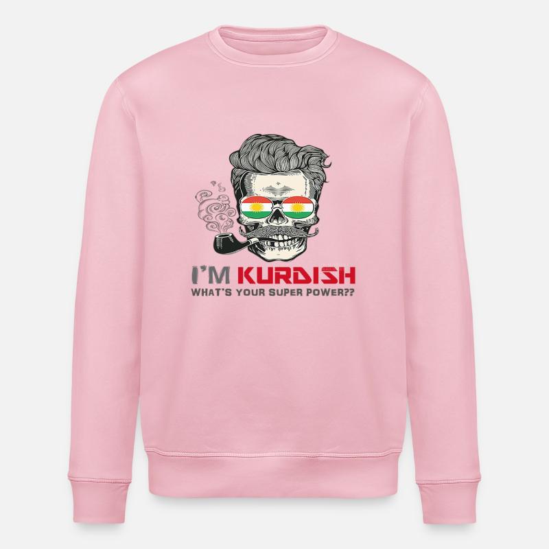 kurde tshirt für kurd - Stanley/Stella Unisex Bio-Sweatshirt ROLLER - Hellrosa
