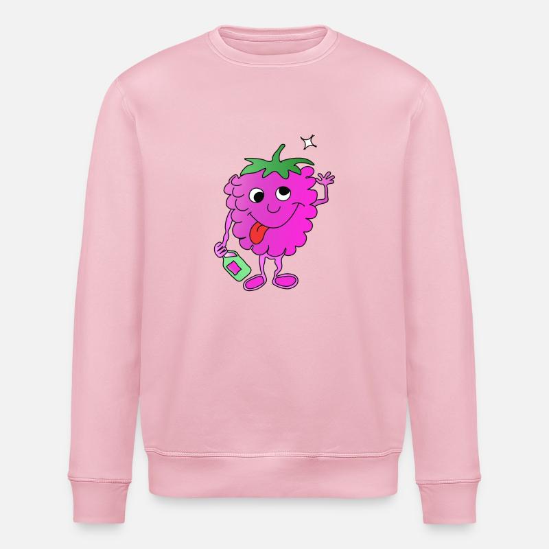Drunk raspberry - Stanley/Stella ROLLER Unisex Organic Sweatshirt - cotton pink