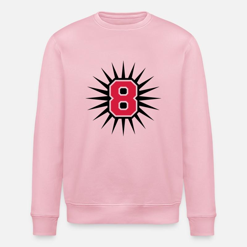 8 - Sweat bio ROLLER Stanley/Stella Unisexe - rose pâle