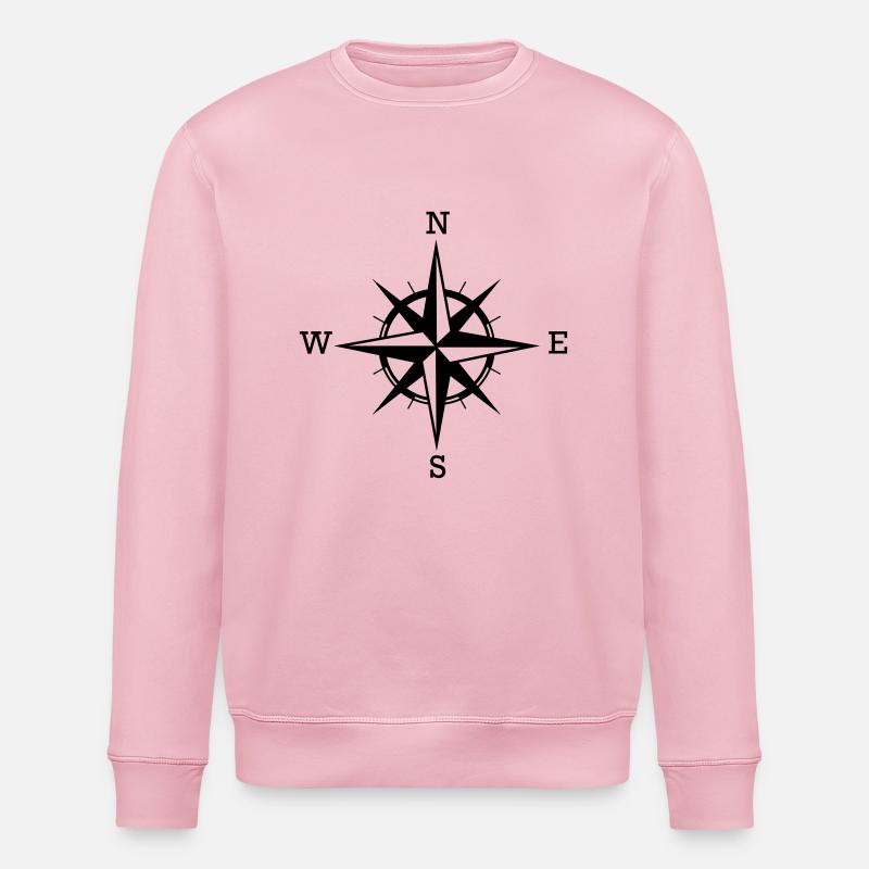 compass - Stanley/Stella ROLLER Unisex Organic Sweatshirt - cotton pink