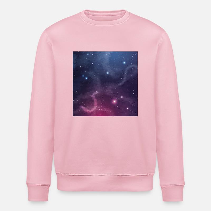 Galaxie Muster - Stanley/Stella Unisex Bio-Sweatshirt ROLLER - Hellrosa