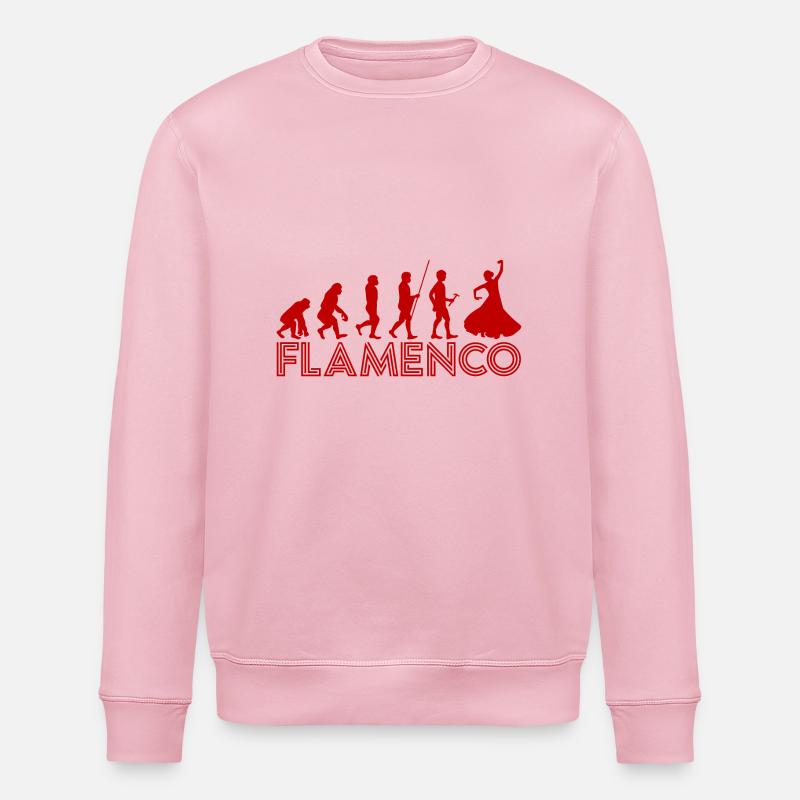 Flamenco Evolution 2 - Stanley/Stella ROLLER Unisex Organic Sweatshirt - cotton pink