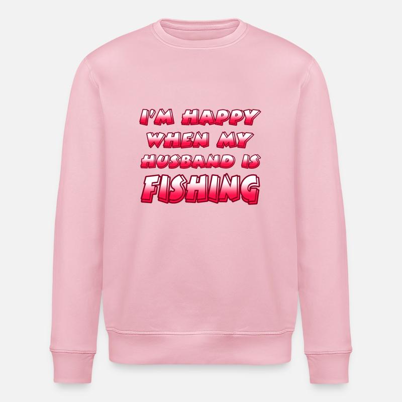 Angeln - Stanley/Stella Unisex Bio-Sweatshirt ROLLER - Hellrosa