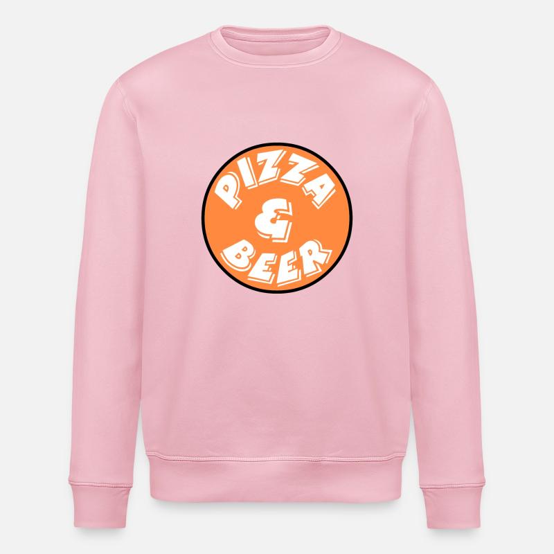 Pizza - Sweat bio ROLLER Stanley/Stella Unisexe - rose pâle