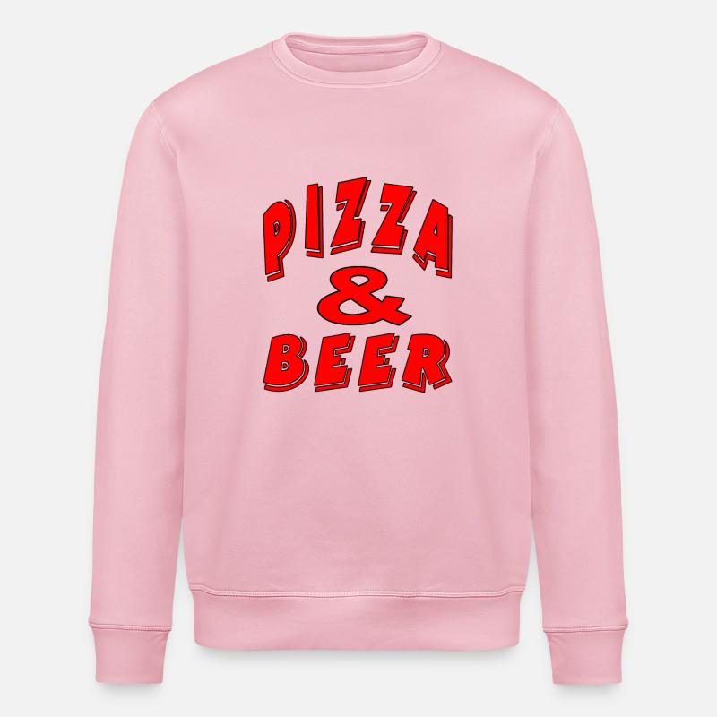 Pizza - Stanley/Stella ROLLER Unisex Organic Sweatshirt - cotton pink