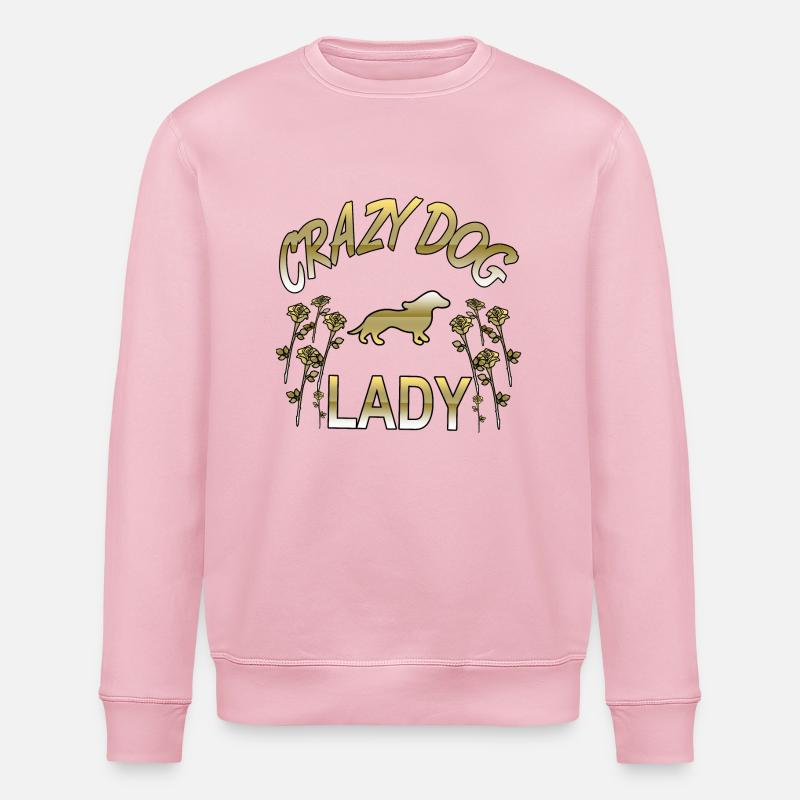 Teckel - Sweat bio ROLLER Stanley/Stella Unisexe - rose pâle