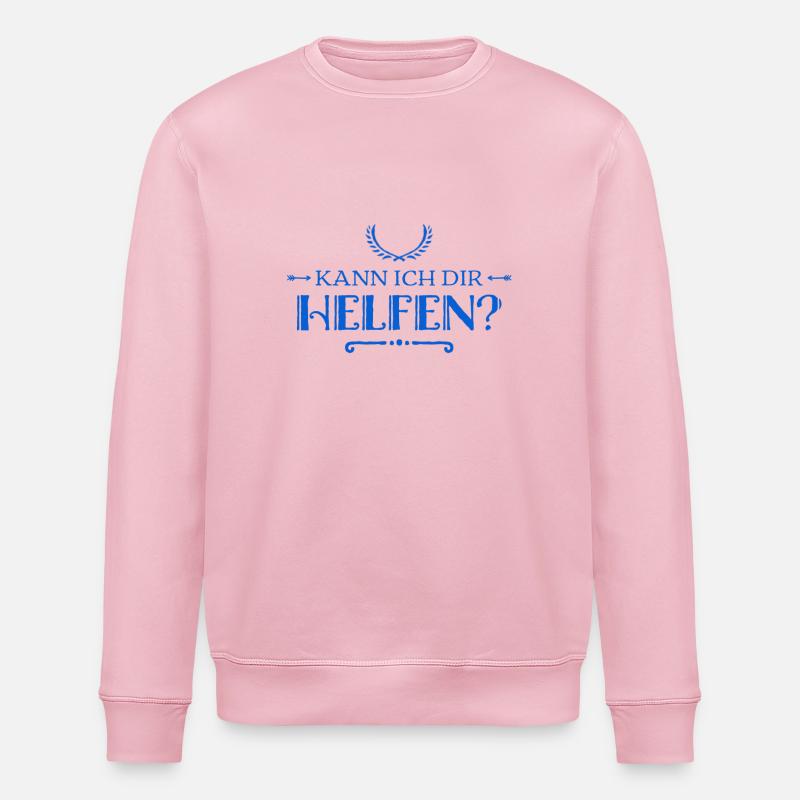 Brauchst du Unterstützung? - Stanley/Stella Unisex Bio-Sweatshirt ROLLER - Hellrosa