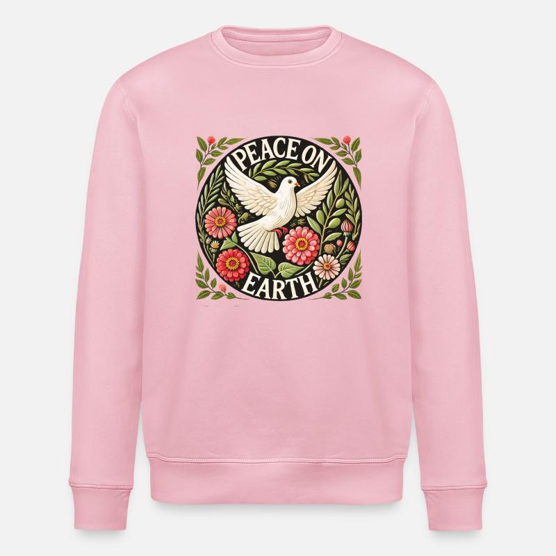 Friede auf Erden - Stanley/Stella Unisex Bio-Sweatshirt ROLLER - Hellrosa