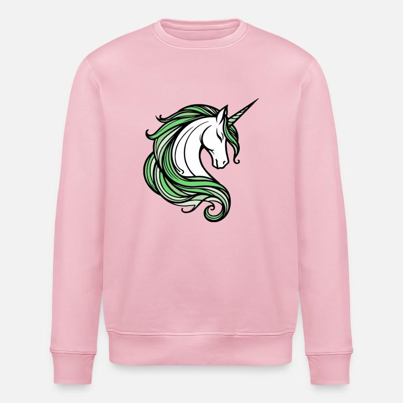 Einhorn - Stanley/Stella Unisex Bio-Sweatshirt ROLLER - Hellrosa