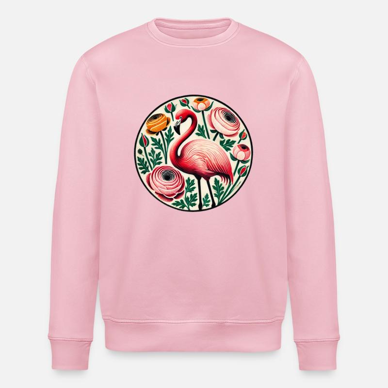 Flamant - Sweat bio ROLLER Stanley/Stella Unisexe - rose pâle