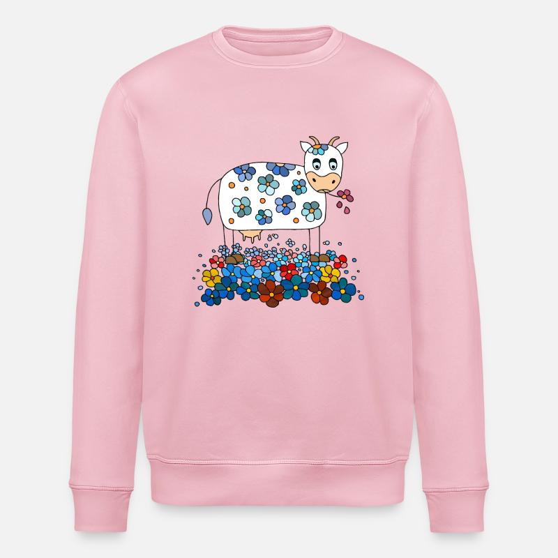 Kuh - Stanley/Stella Unisex Bio-Sweatshirt ROLLER - Hellrosa