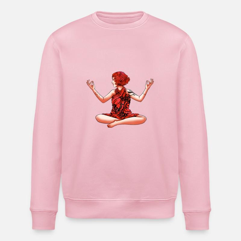 Namasté - Stanley/Stella Unisex Bio-Sweatshirt ROLLER - Hellrosa