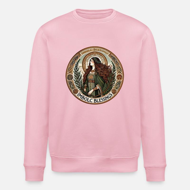 Imbolc - Sweat bio ROLLER Stanley/Stella Unisexe - rose pâle