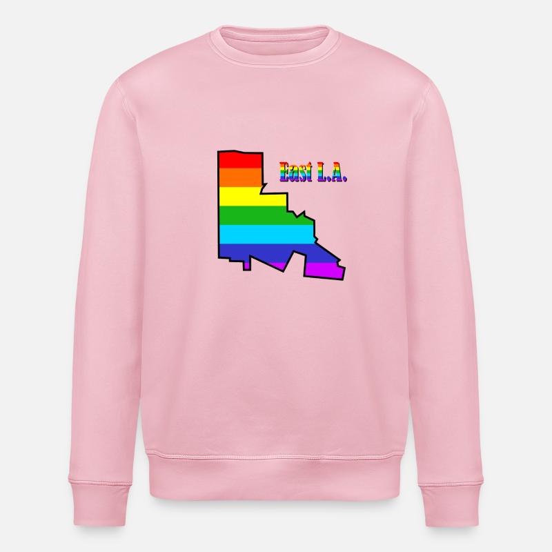 EAST L.A. Regenbogen - Stanley/Stella Unisex Bio-Sweatshirt ROLLER - Hellrosa