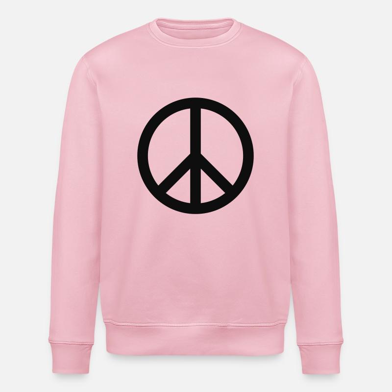 Friedenszeichen - Stanley/Stella Unisex Bio-Sweatshirt ROLLER - Hellrosa