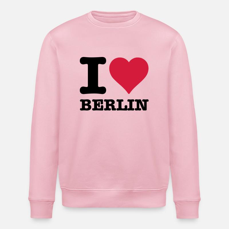 IloveBerlin - Stanley/Stella Unisex Bio-Sweatshirt ROLLER - Hellrosa