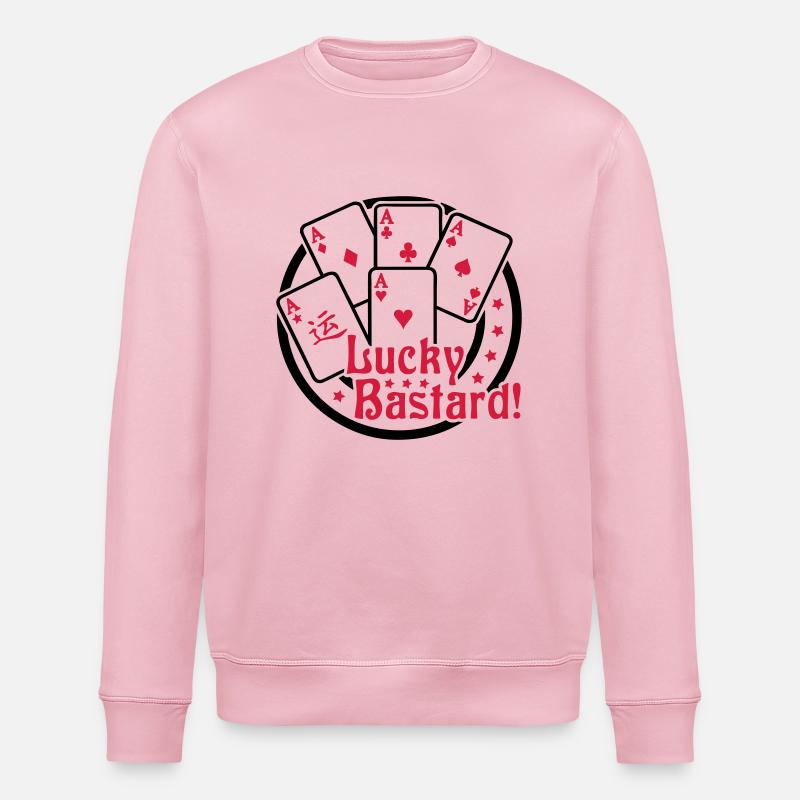Lucky Bastard (Gambling) 02 - Stanley/Stella Unisex Bio-Sweatshirt ROLLER - Hellrosa