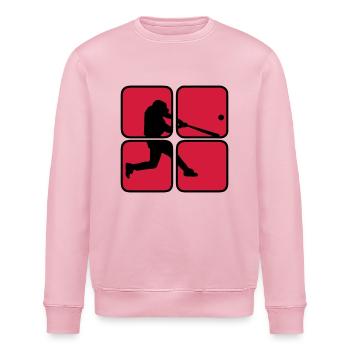 Baseball 2 - Stanley/Stella Unisex Bio-Sweatshirt ROLLER - Hellrosa - Vorne - Nik (191cm)