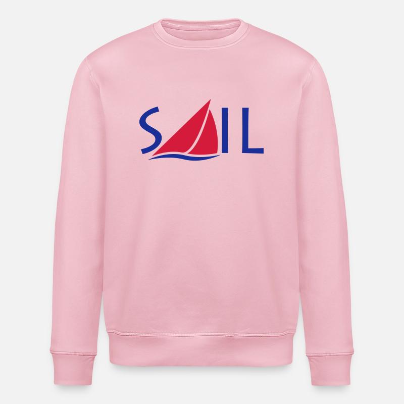 Sail Logo - Stanley/Stella Unisex Bio-Sweatshirt ROLLER - Hellrosa