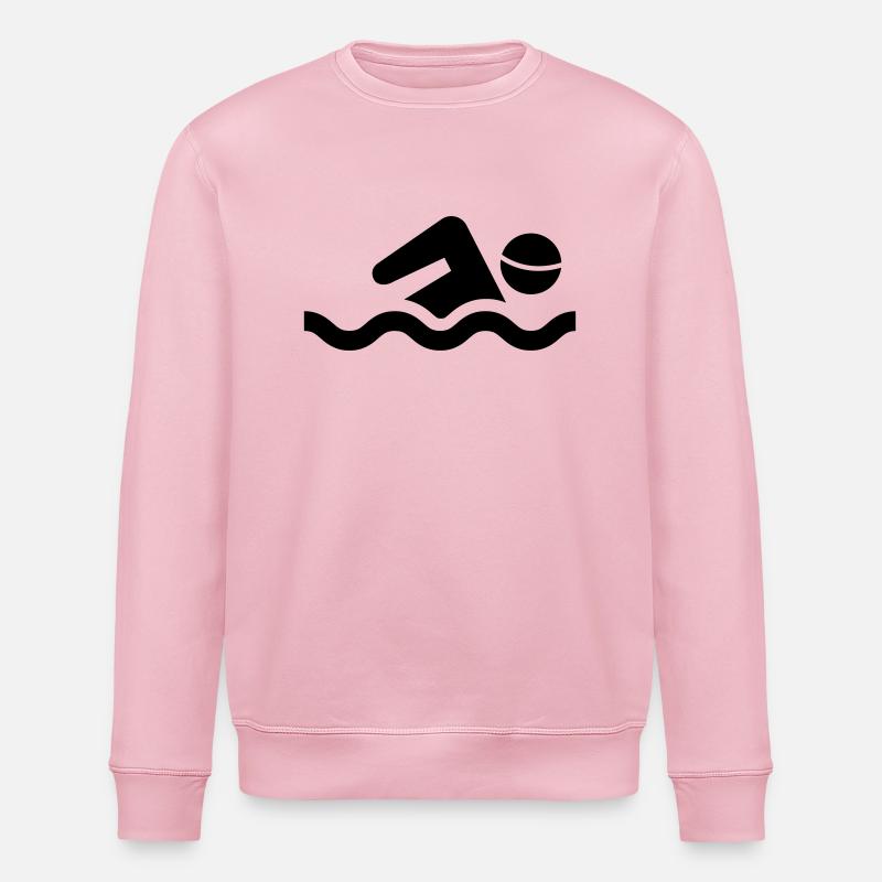 schwimmen - Stanley/Stella Unisex Bio-Sweatshirt ROLLER - Hellrosa