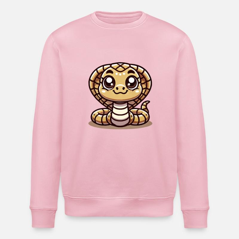 Bande dessinée Cobra Snake - Sweat bio ROLLER Stanley/Stella Unisexe - rose pâle
