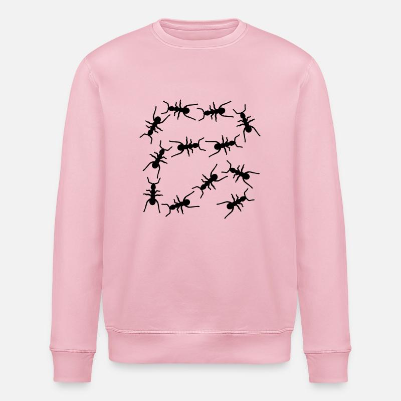 Fourmis - Sweat bio ROLLER Stanley/Stella Unisexe - rose pâle