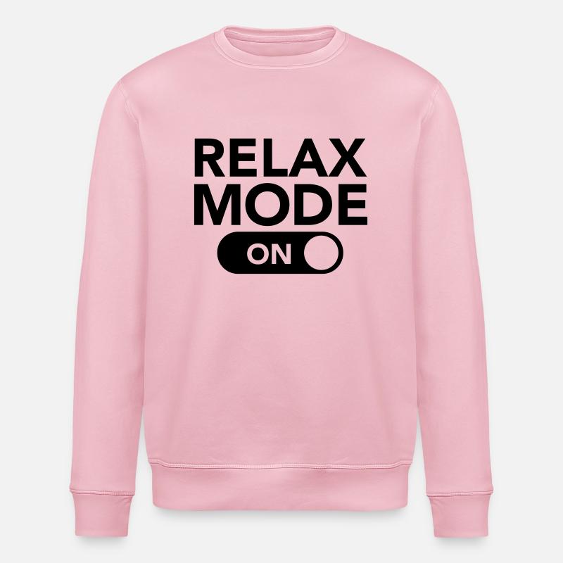 Relax Mode (On) - Stanley/Stella ROLLER Unisex Organic Sweatshirt - cotton pink