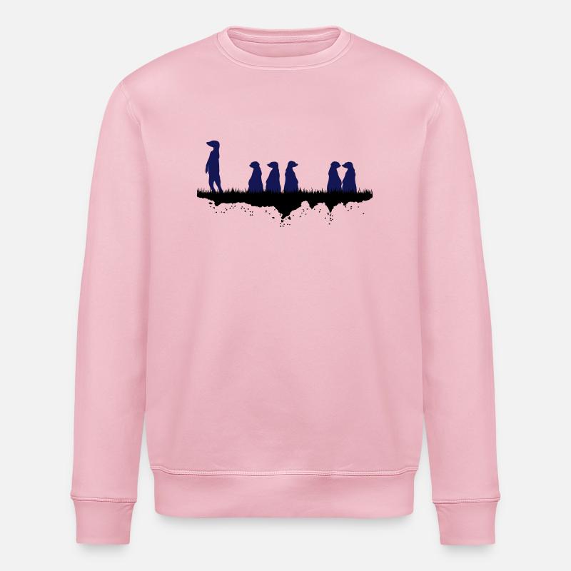 Afrikanische Erdmaennchen - Stanley/Stella Unisex Bio-Sweatshirt ROLLER - Hellrosa