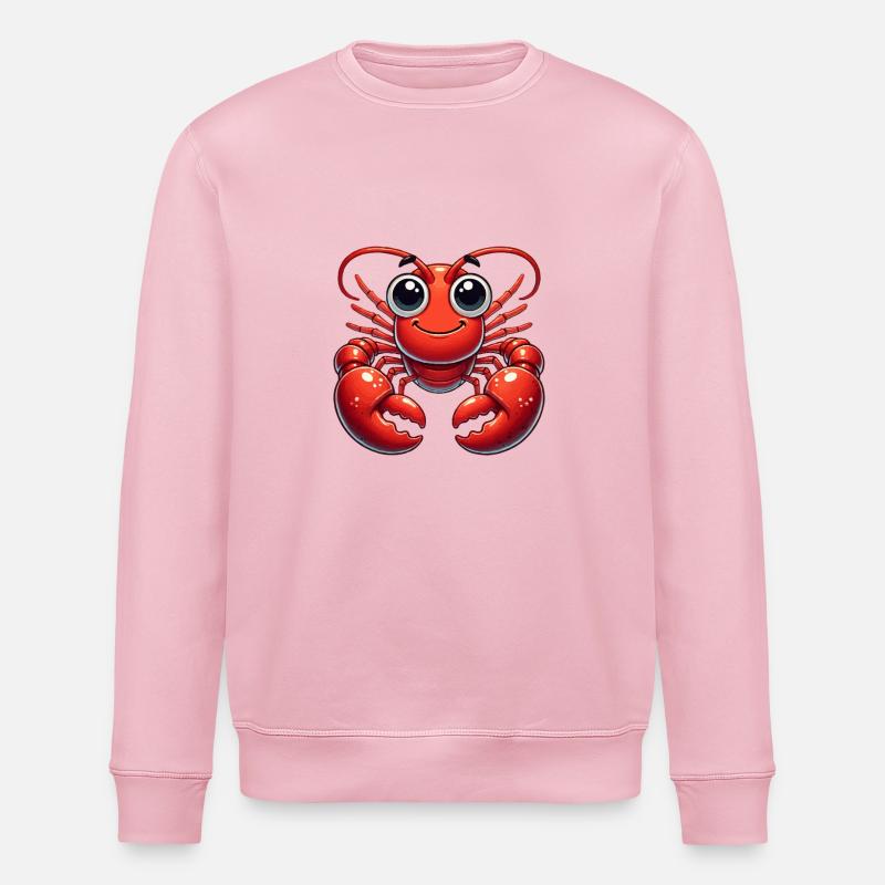 crabe - Sweat bio ROLLER Stanley/Stella Unisexe - rose pâle