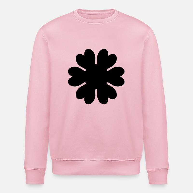 Fleur,Feuille,Nature - Sweat bio ROLLER Stanley/Stella Unisexe - rose pâle